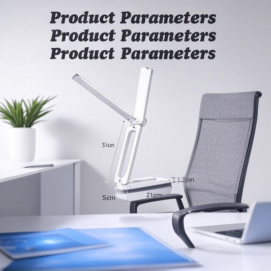 Futuristic Study Lamp – Modern Dual LED Desk Light with Adjustable Brightness &amp; Sleek Design