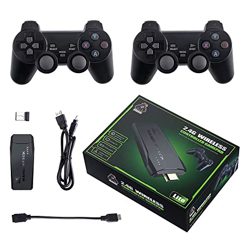 Basix 2.4G Dual Wireless Video Game Stick – 4K Retro Console (64GB, 20,000+ Games