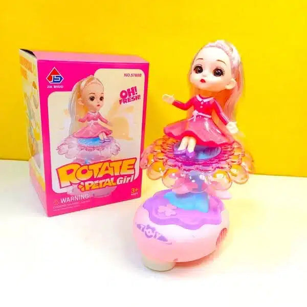 Petal Girl Rotating Princess – 360° Spin, Music &amp; Lights