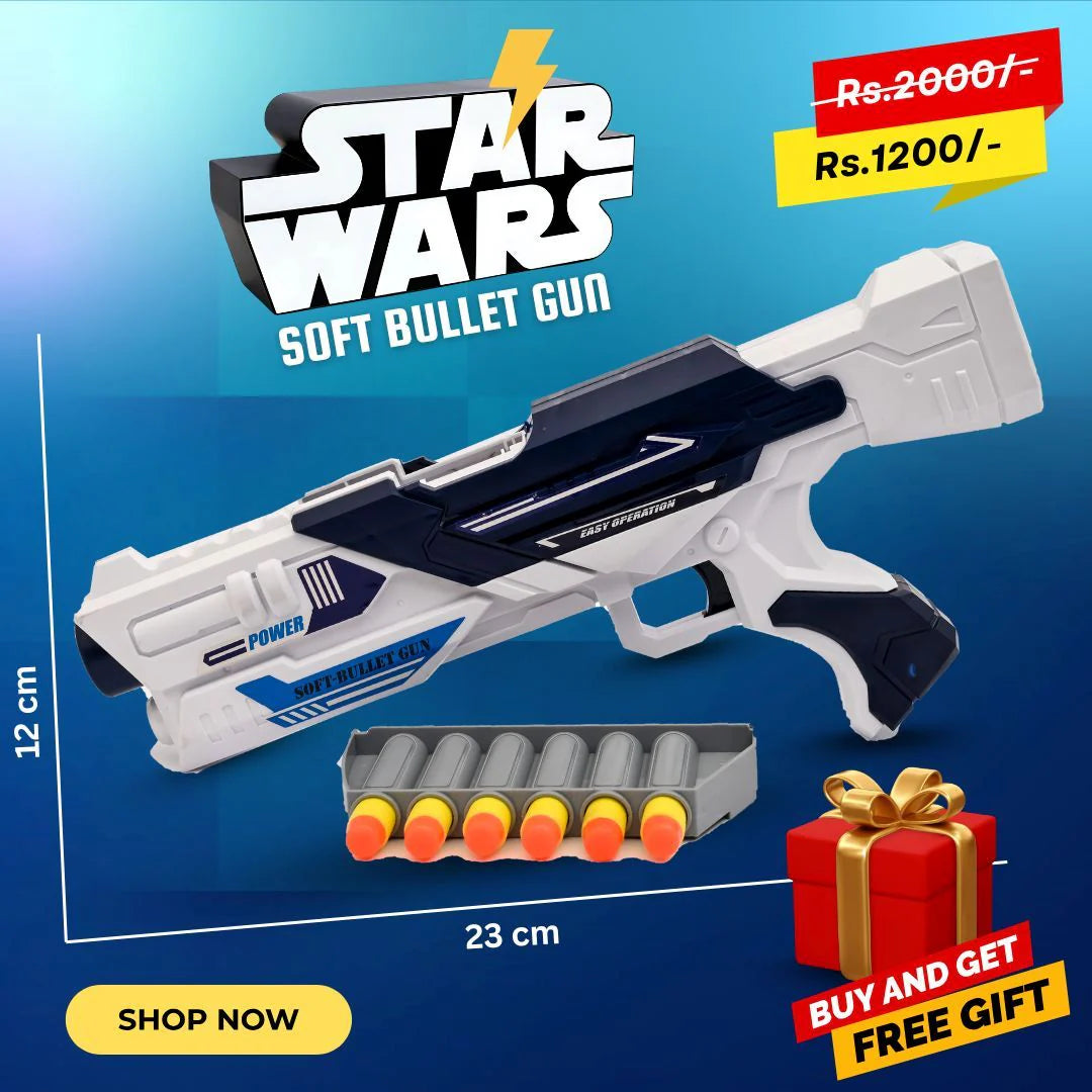 Soft Bullet Gun Toy for Kids