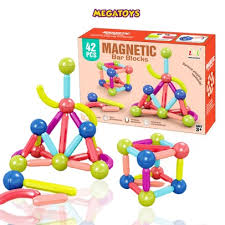 Magnetic Bar Blocks for Kids – 42 PCs